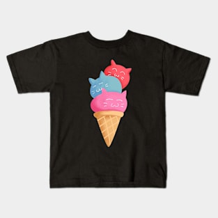 Cat ice cream Kids T-Shirt